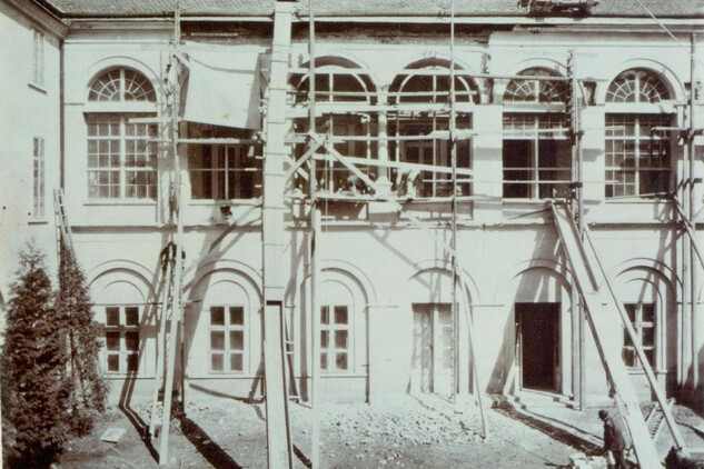 Rekonstrukce arkád v roce 1909