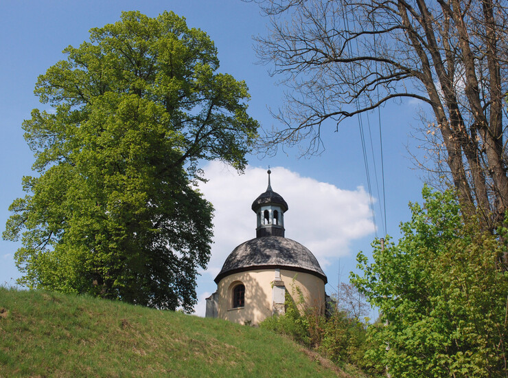 Hoření Starý Dub, kaple Navštívení Panny Marie | © NPÚ, ÚOP v Liberci, foto Michael Čtveráček