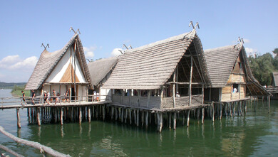 Unteruhldingen (Německo), skanzen, zdroj: NPÚ, foto P. Sokol 2006