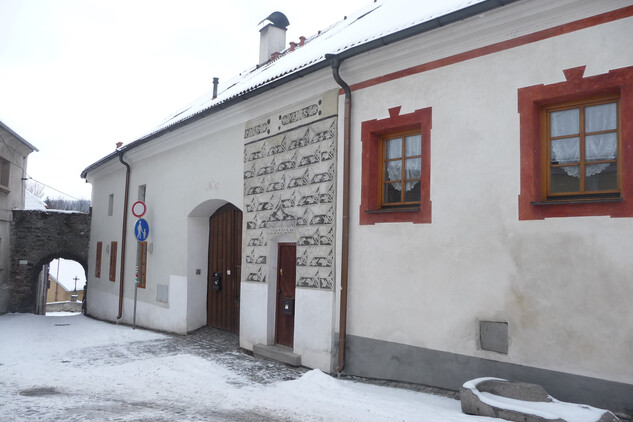 Horažďovice, Podbranská ul. s brankou Kocour. Foto: Radka Kočí, Městský úřad Horažďovice